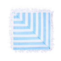 Baby Bayadas LA GEMMA – toalla de playa infantil multicolor 130 × 130 cm – vista superior