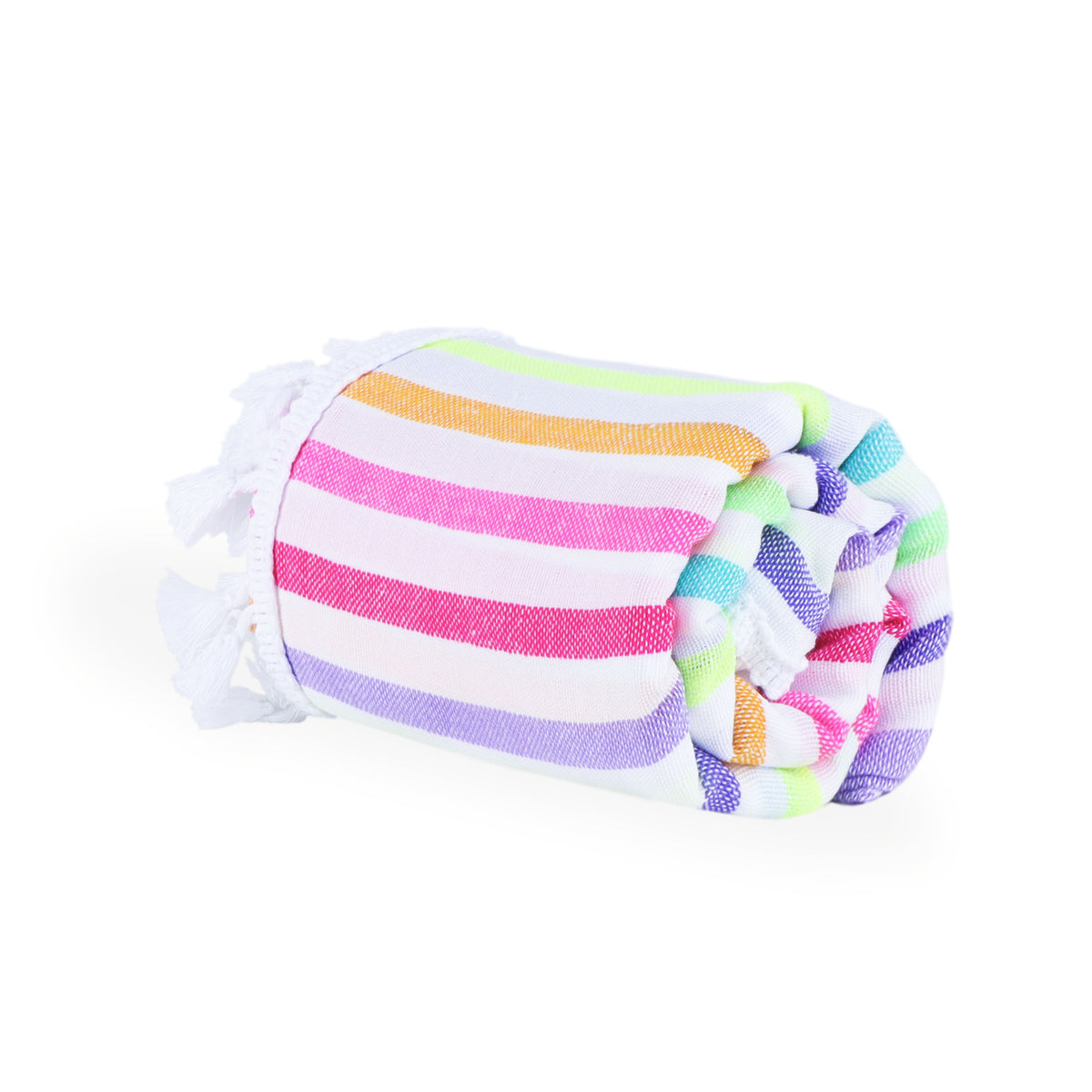 Baby Bayadas LA NICOLE – multicolored kids' beach towel 51" × 51" – side view