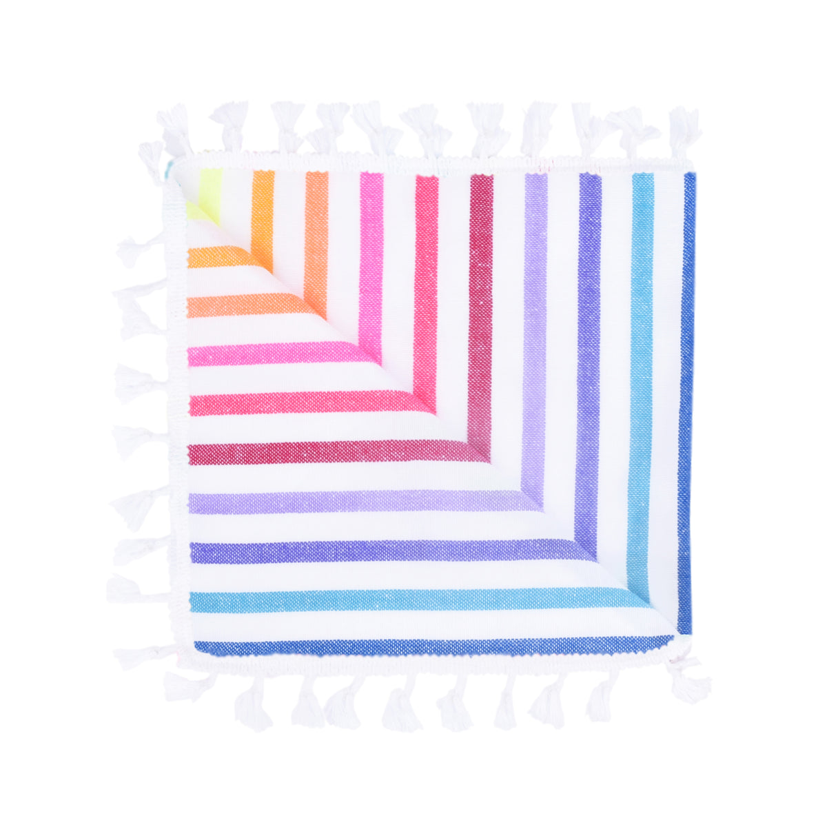 Baby Bayadas LA EVA – multicolored kids' beach towel 51" × 51" – top view