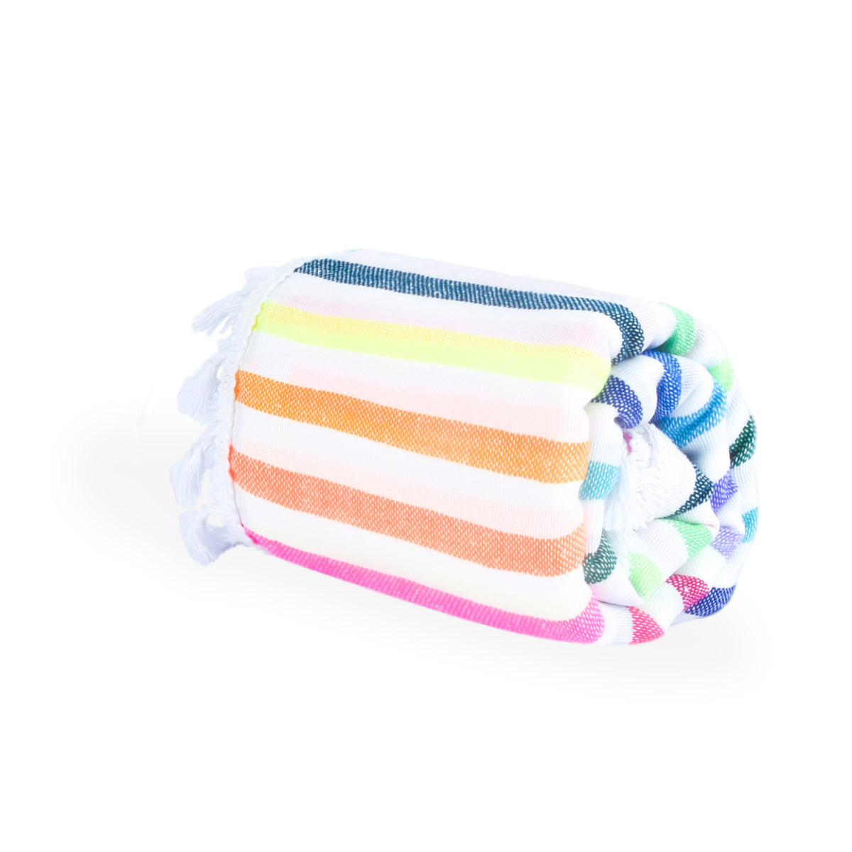 Baby Bayadas LA EVA – multicolored kids' beach towel 51" × 51" – three-quarter view
