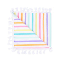 Baby Bayadas LA VANESSA – toalla de playa infantil multicolor 130 × 130 cm – vista superior