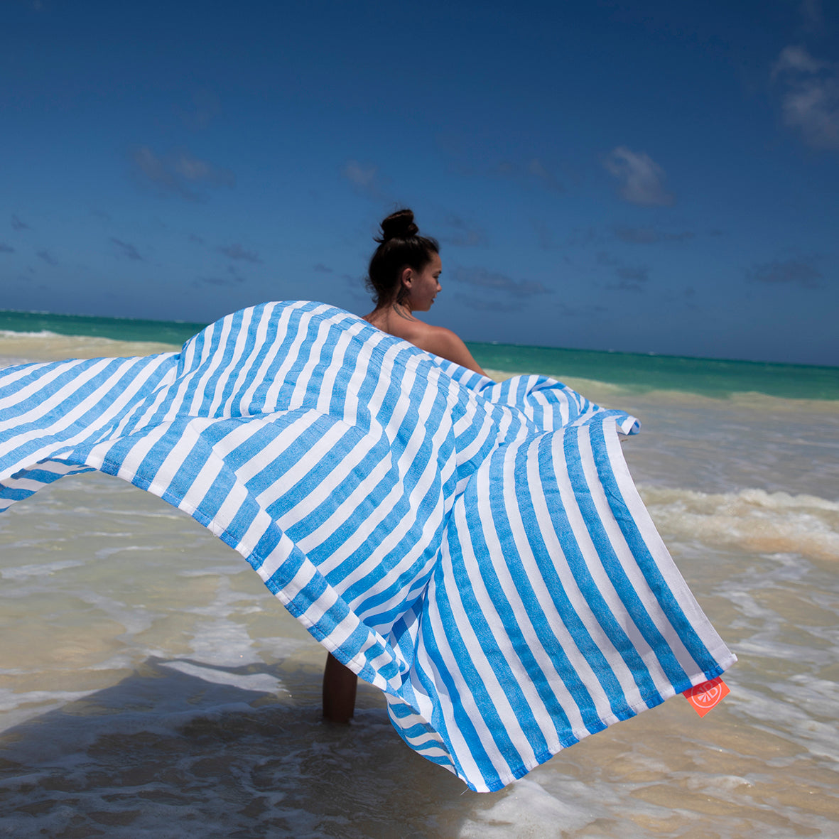 Las Bayadas LA MAJO – toalla de playa XL 200 × 200 cm – fotografía de ambiente 1